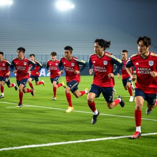 鹿岛鹿角赛前训练公开，备战世俱杯冲刺